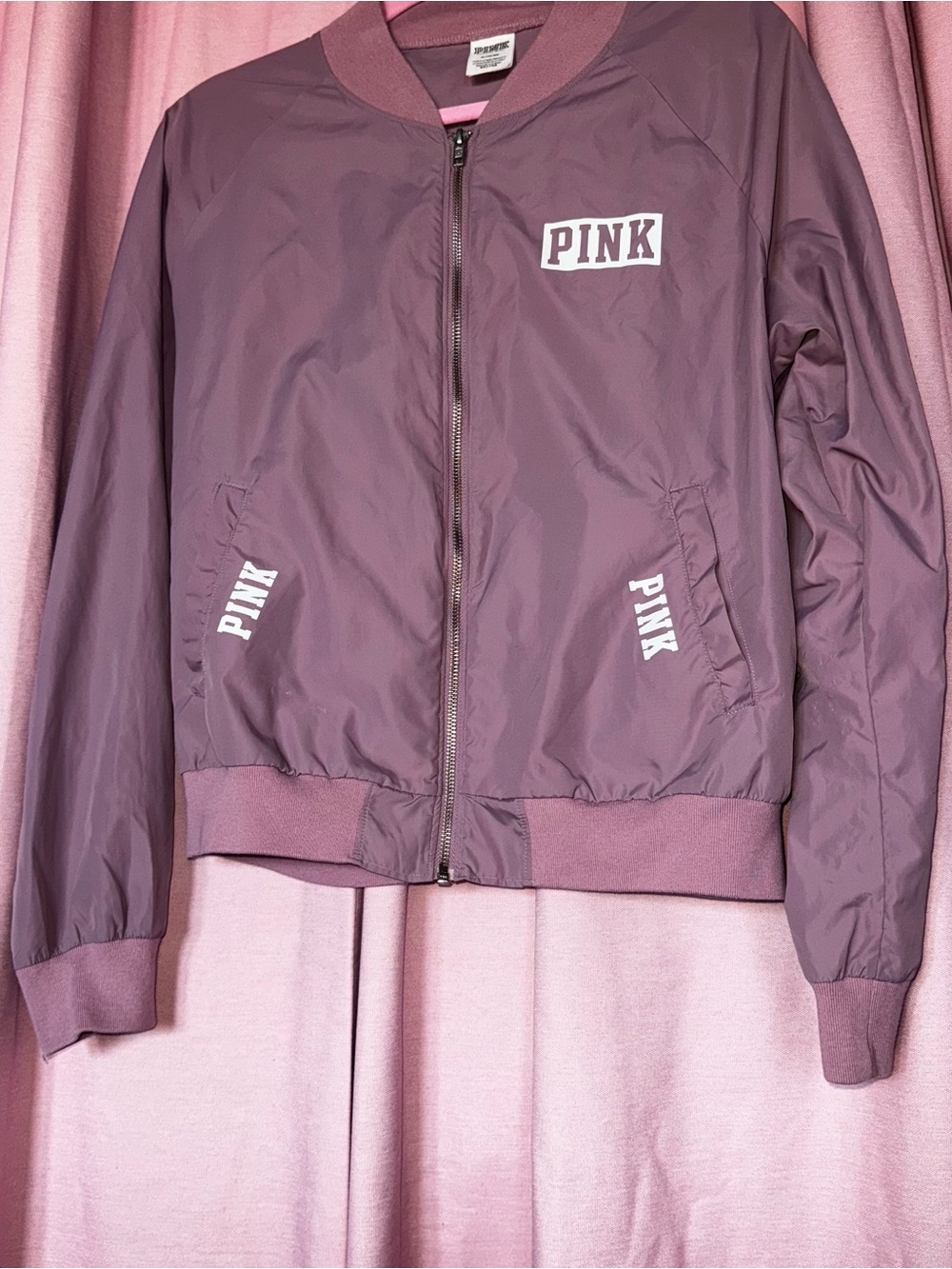 PINK Victoria's Secret Women's Mauve Bomber Jacket